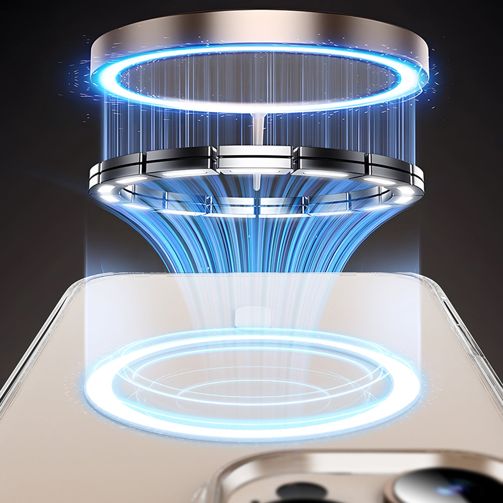 Wiwu MCC-102 iPhone 16 Pro Magnetic Crystal Sert PC Telefon Kılıfı Wiwu MCC-102 iPhone 16 Pro Magnetic Crystal Sert PC Telefon Kılıfı